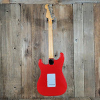 Fender Stratocaster 1961 Fiesta Red Refinished Slab Board Rosewood – Vintage Player’s Guitar - Mahar's Vintage Guitars