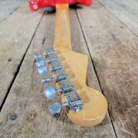 Fender Stratocaster 1961 Fiesta Red Refinished Slab Board Rosewood – Vintage Player’s Guitar - Mahar's Vintage Guitars