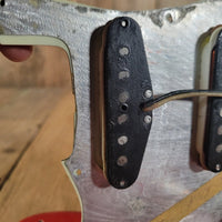 Fender Stratocaster 1961 Fiesta Red Refinished Slab Board Rosewood – Vintage Player’s Guitar - Mahar's Vintage Guitars