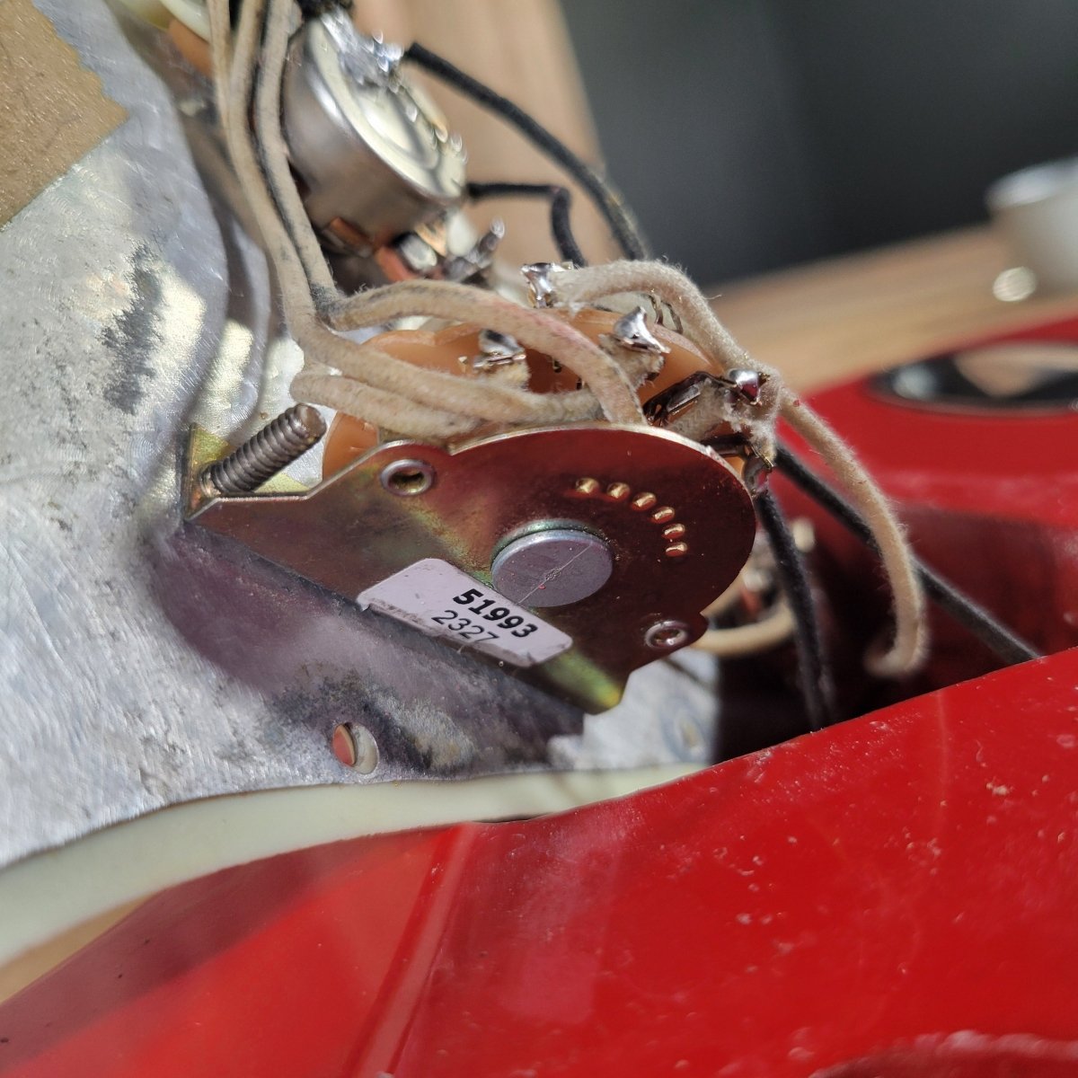 Fender Stratocaster 1961 Fiesta Red Refinished Slab Board Rosewood – Vintage Player’s Guitar - Mahar's Vintage Guitars