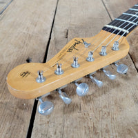 Fender Stratocaster 1961 Fiesta Red Refinished Slab Board Rosewood – Vintage Player’s Guitar - Mahar's Vintage Guitars