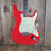 Fender Stratocaster 1961 Fiesta Red Refinished Slab Board Rosewood – Vintage Player’s Guitar - Mahar's Vintage Guitars