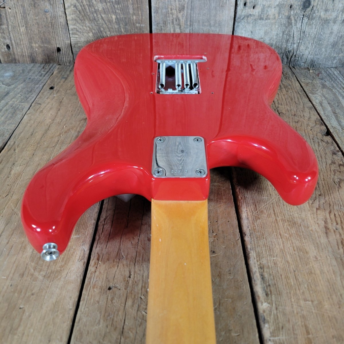 Fender Stratocaster 1961 Fiesta Red Refinished Slab Board Rosewood – Vintage Player’s Guitar - Mahar's Vintage Guitars