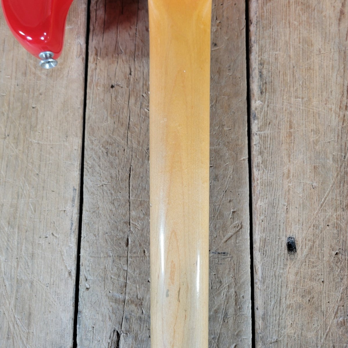 Fender Stratocaster 1961 Fiesta Red Refinished Slab Board Rosewood – Vintage Player’s Guitar - Mahar's Vintage Guitars