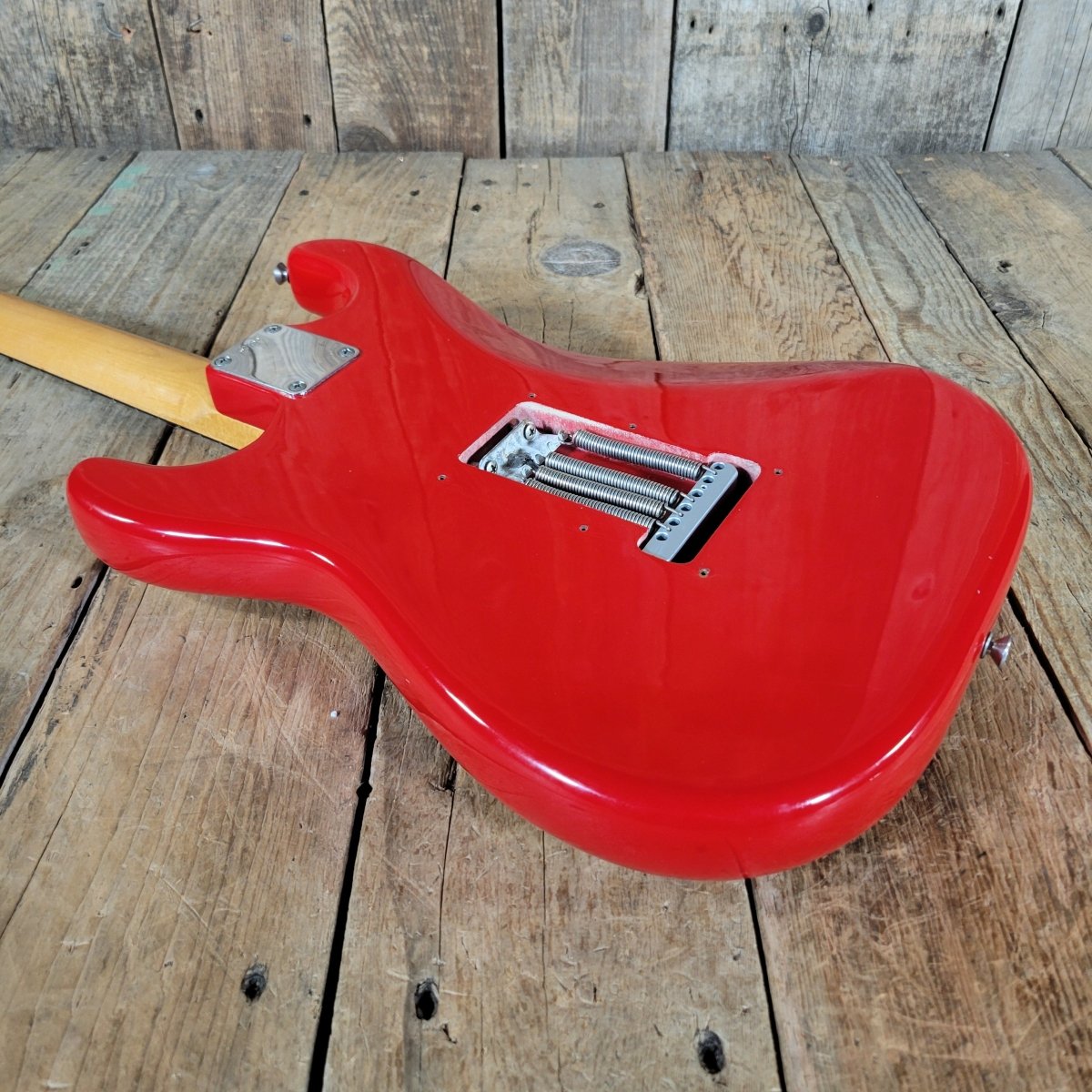 Fender Stratocaster 1961 Fiesta Red Refinished Slab Board Rosewood – Vintage Player’s Guitar - Mahar's Vintage Guitars