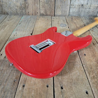 Fender Stratocaster 1961 Fiesta Red Refinished Slab Board Rosewood – Vintage Player’s Guitar - Mahar's Vintage Guitars