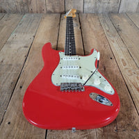 Fender Stratocaster 1961 Fiesta Red Refinished Slab Board Rosewood – Vintage Player’s Guitar - Mahar's Vintage Guitars