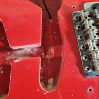 Fender Stratocaster 1961 Fiesta Red Refinished Slab Board Rosewood – Vintage Player’s Guitar - Mahar's Vintage Guitars