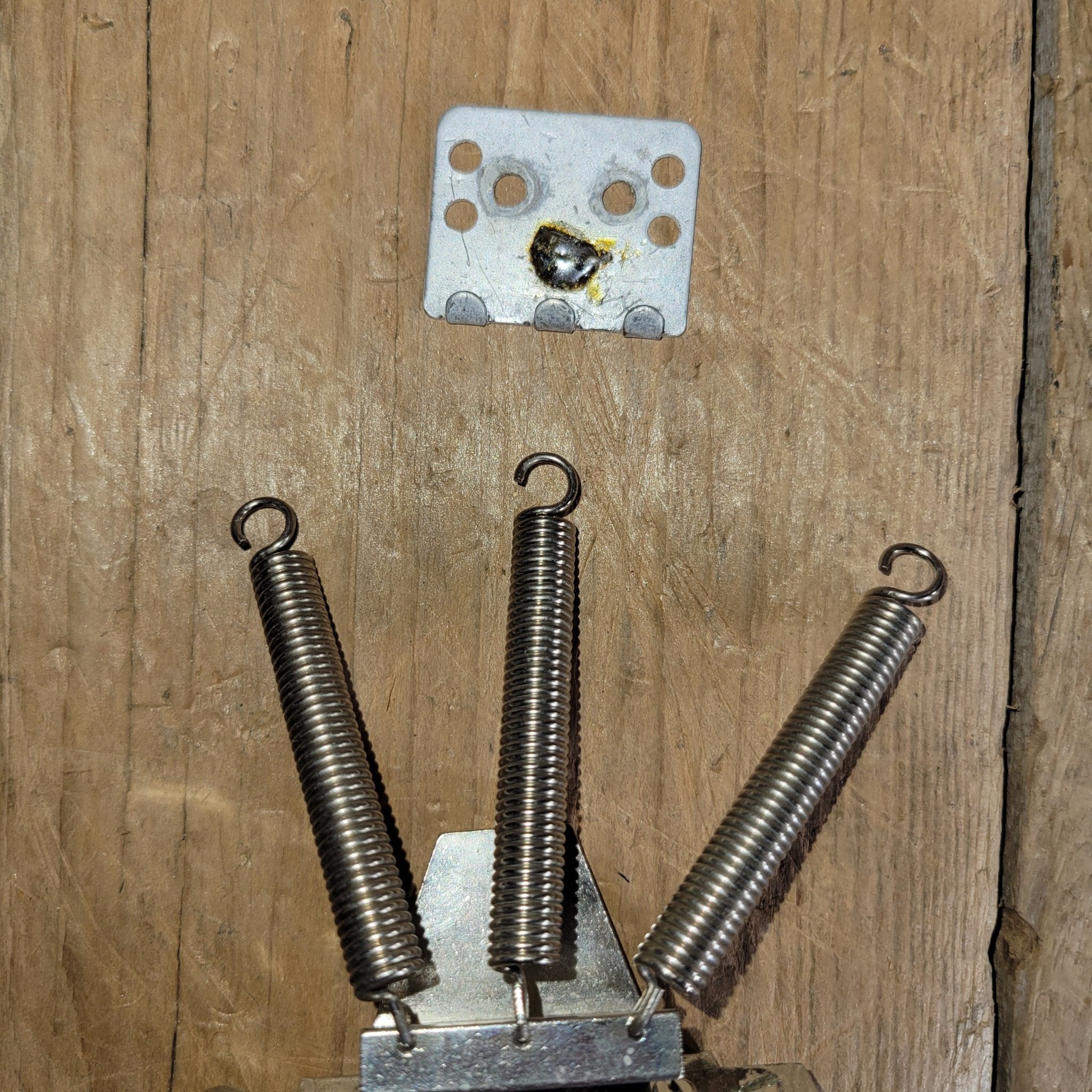 Fender Stratocaster Bridge Dan Smith Two Knob Stratocaster missing low E saddle 1984 - Mahar's Vintage Guitars