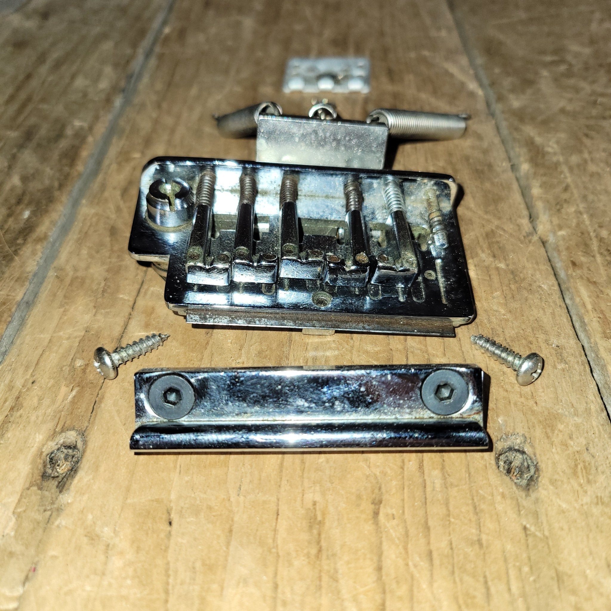 Fender Stratocaster Bridge Dan Smith Two Knob Stratocaster missing low E saddle 1984 - Mahar's Vintage Guitars