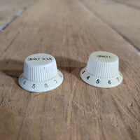 Fender Stratocaster Dan Smith Two Knob Stratocaster Knobs 1984 - Mahar's Vintage Guitars