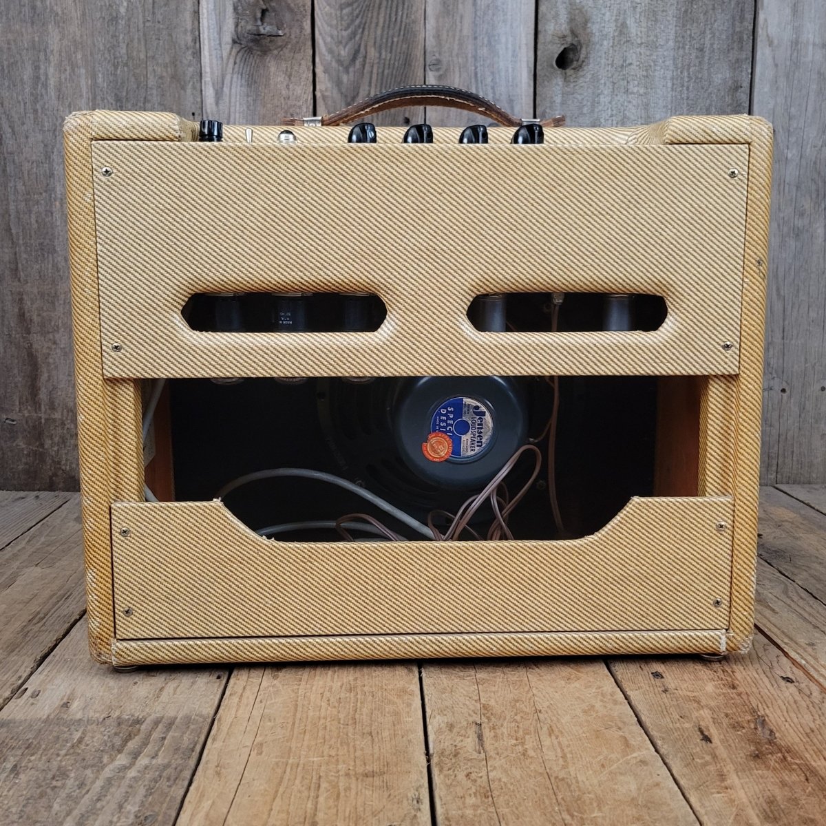 Fender Stratocaster Sunburst and Tweed Vibrolux 5F11 Amplifier 1957 One Owner Vintage - Mahar's Vintage Guitars