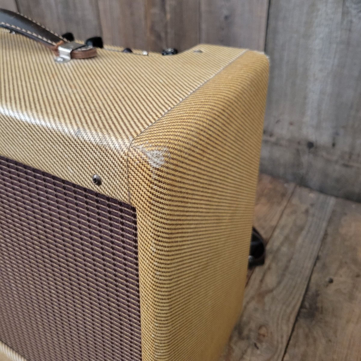 Fender Stratocaster Sunburst and Tweed Vibrolux 5F11 Amplifier 1957 One Owner Vintage - Mahar's Vintage Guitars