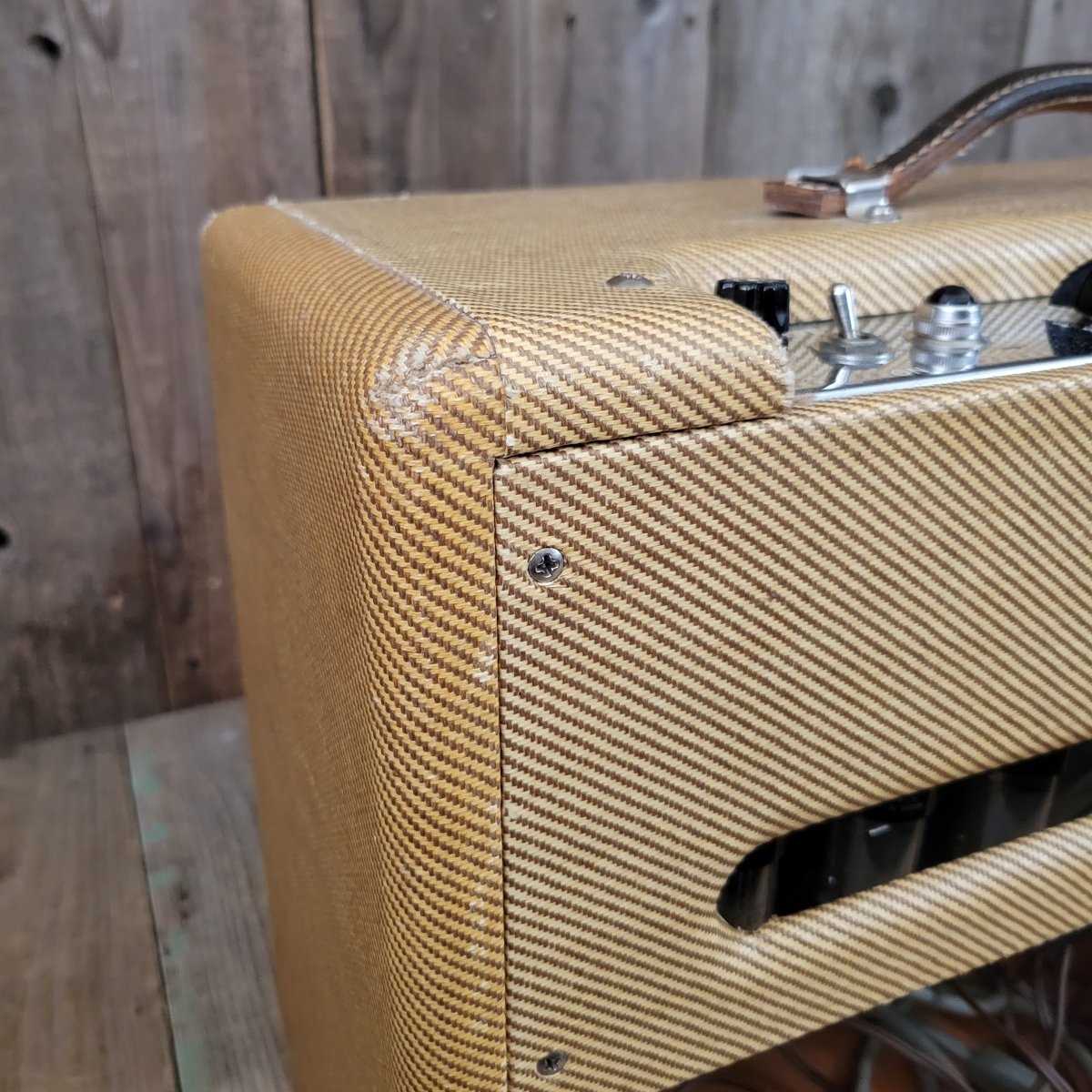 Fender Stratocaster Sunburst and Tweed Vibrolux 5F11 Amplifier 1957 One Owner Vintage - Mahar's Vintage Guitars