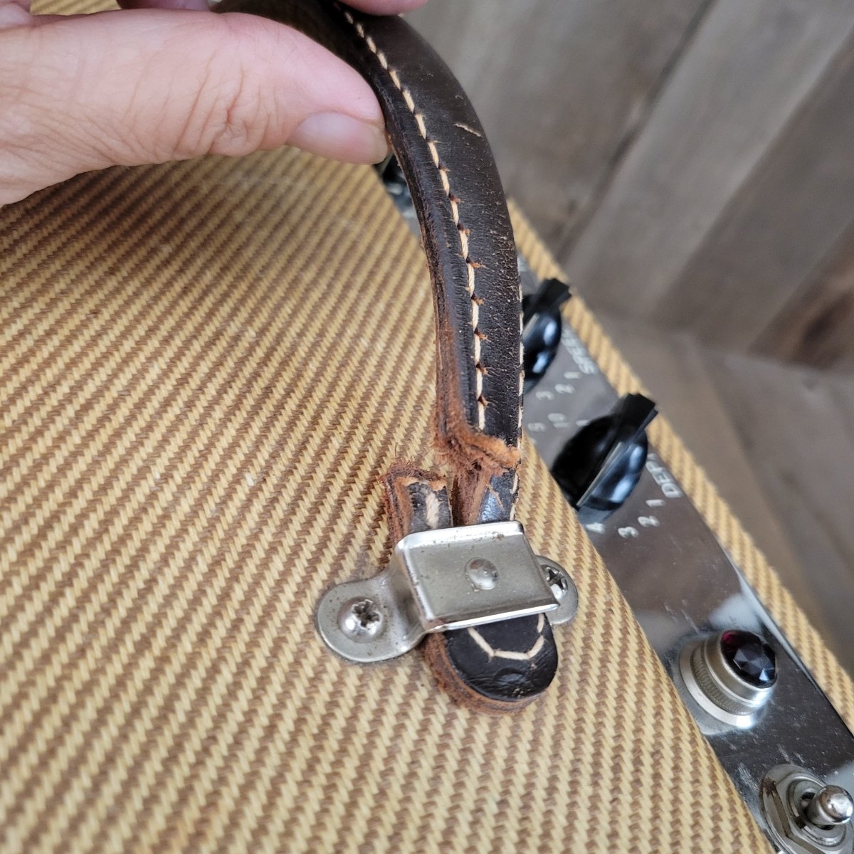 Fender Stratocaster Sunburst and Tweed Vibrolux 5F11 Amplifier 1957 One Owner Vintage - Mahar's Vintage Guitars