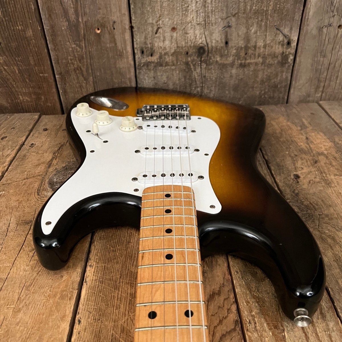 Fender Stratocaster Sunburst and Tweed Vibrolux 5F11 Amplifier 1957 One Owner Vintage - Mahar's Vintage Guitars