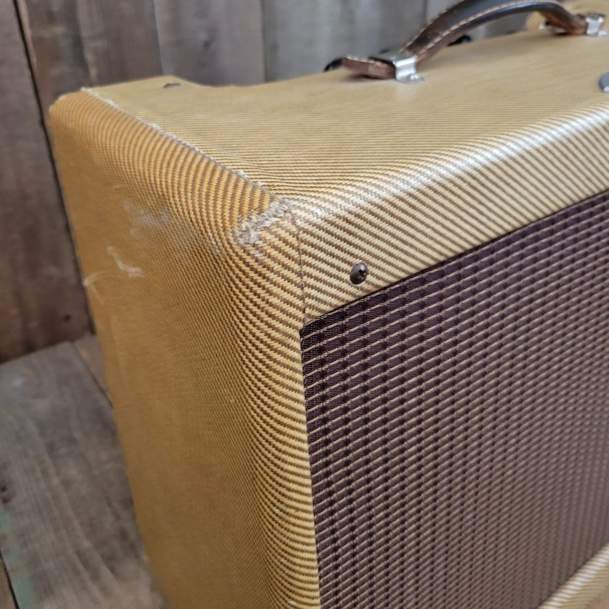 Fender Stratocaster Sunburst and Tweed Vibrolux 5F11 Amplifier 1957 One Owner Vintage - Mahar's Vintage Guitars