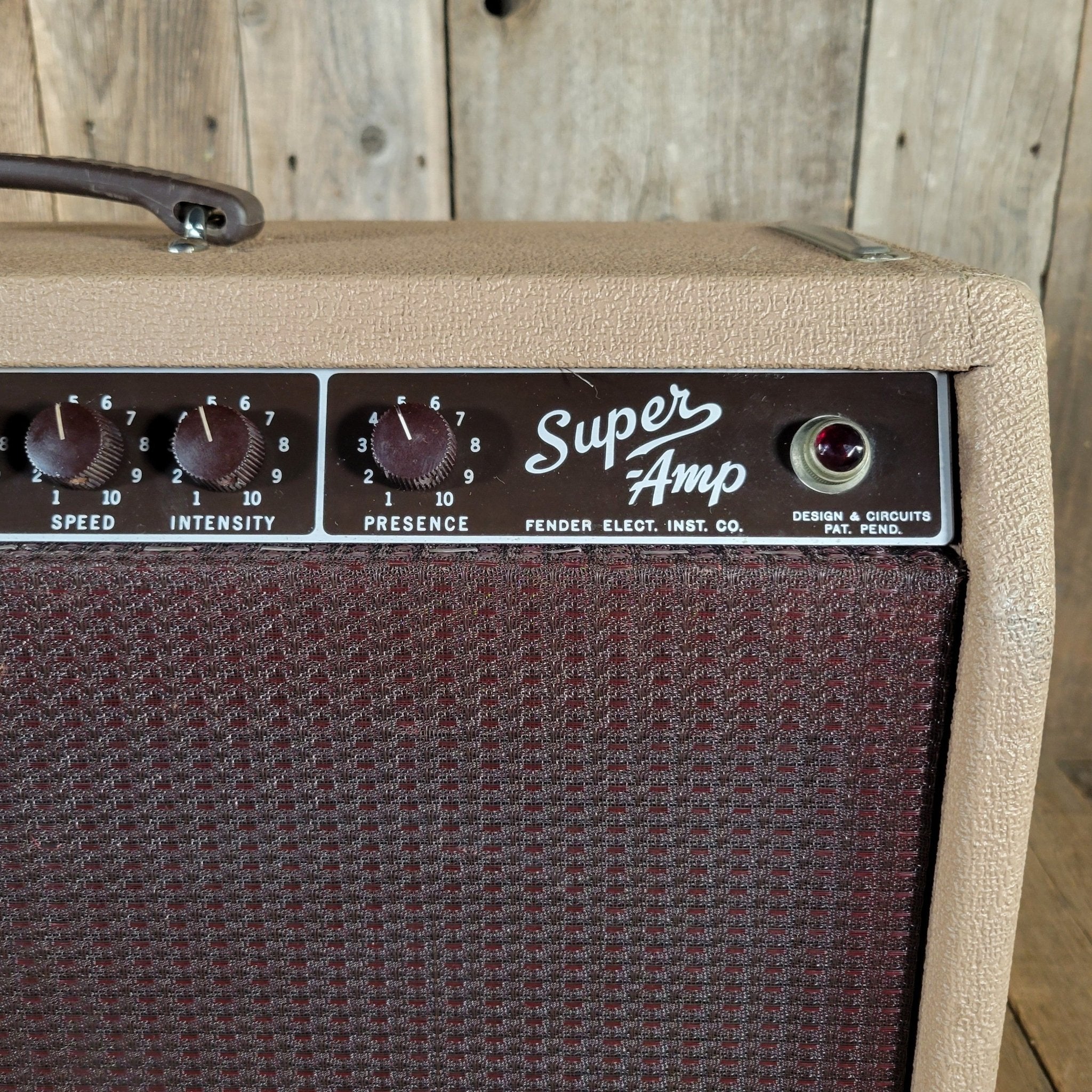 Fender Super Amp 6G4 November 1960 "Pink" Brown Tolex 1960 - Mahar's Vintage Guitars