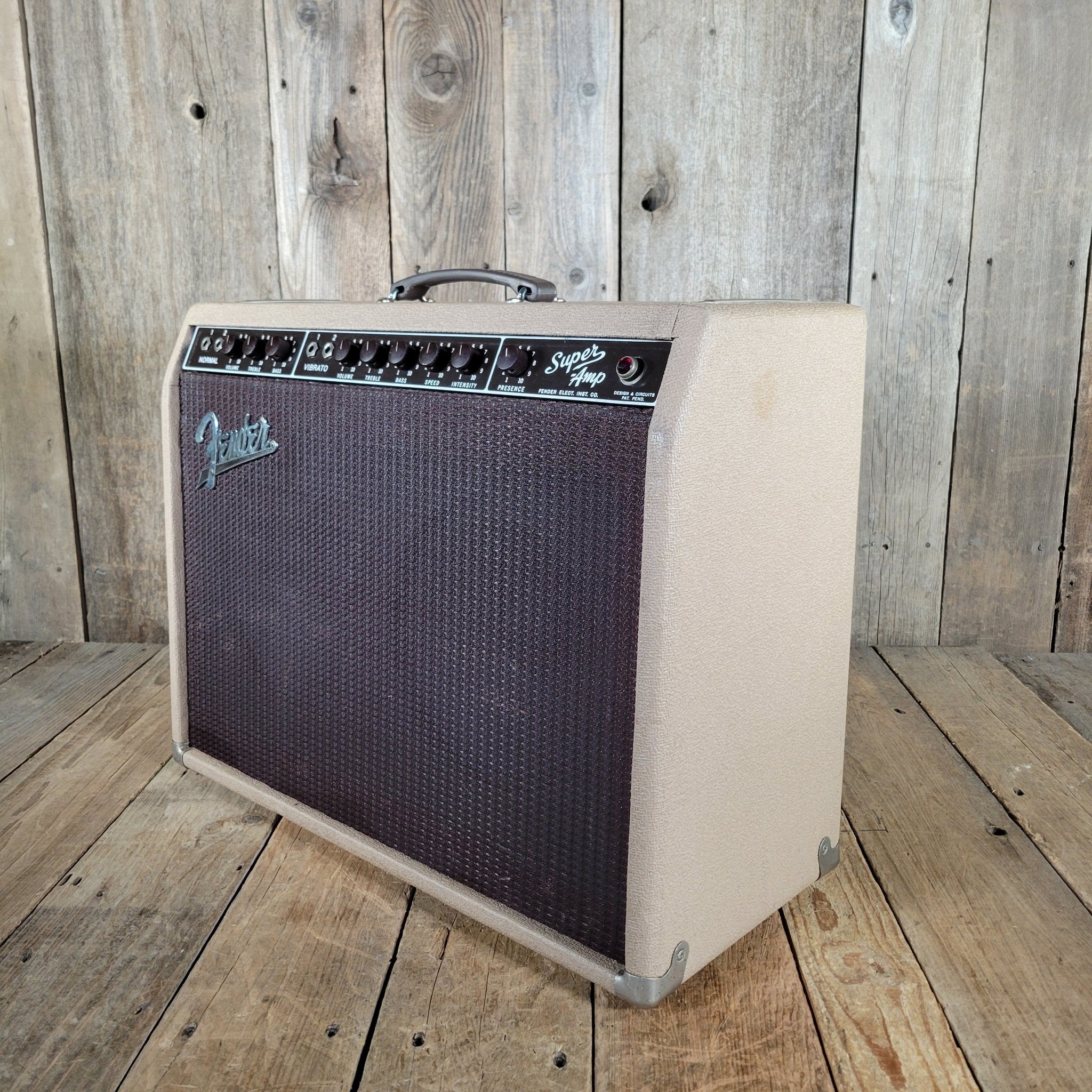 Fender Super Amp 6G4 November 1960 "Pink" Brown Tolex 1960 - Mahar's Vintage Guitars