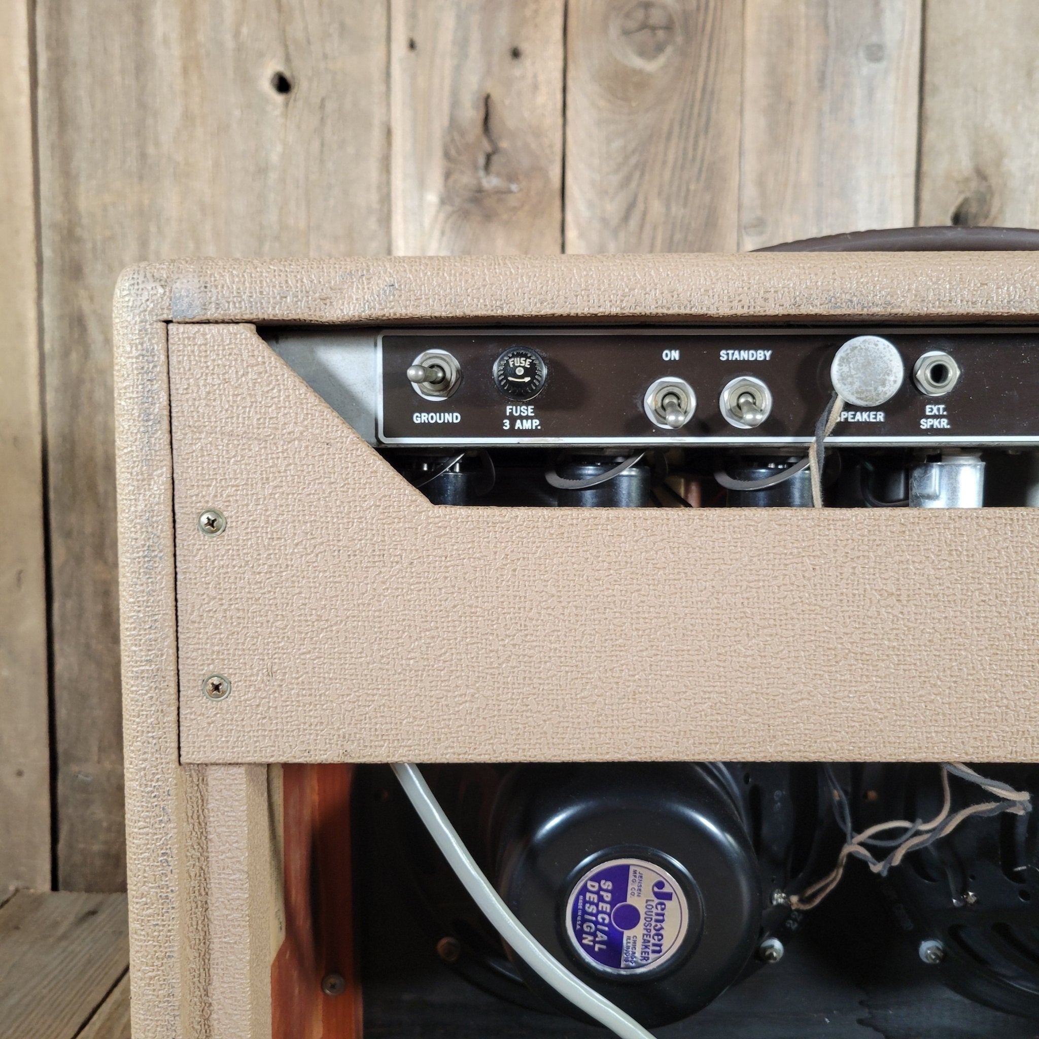 Fender Super Amp 6G4 November 1960 "Pink" Brown Tolex 1960 - Mahar's Vintage Guitars