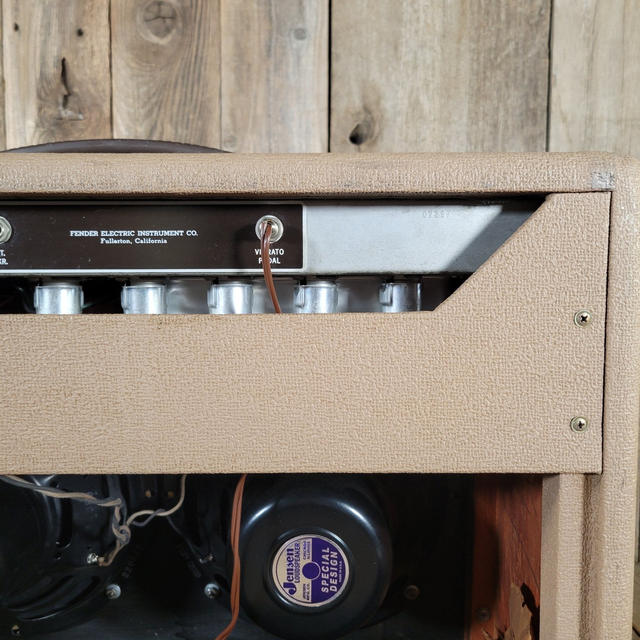 Fender Super Amp 6G4 November 1960 "Pink" Brown Tolex 1960 - Mahar's Vintage Guitars