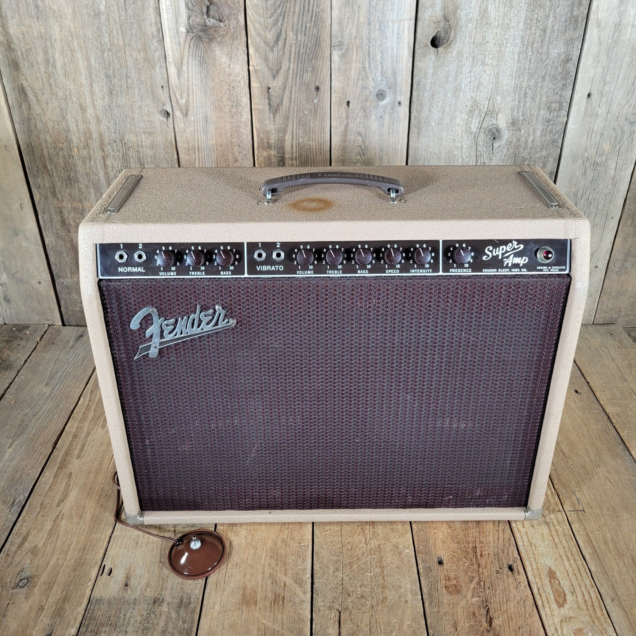 Fender Super Amp 6G4 November 1960 "Pink" Brown Tolex 1960 - Mahar's Vintage Guitars