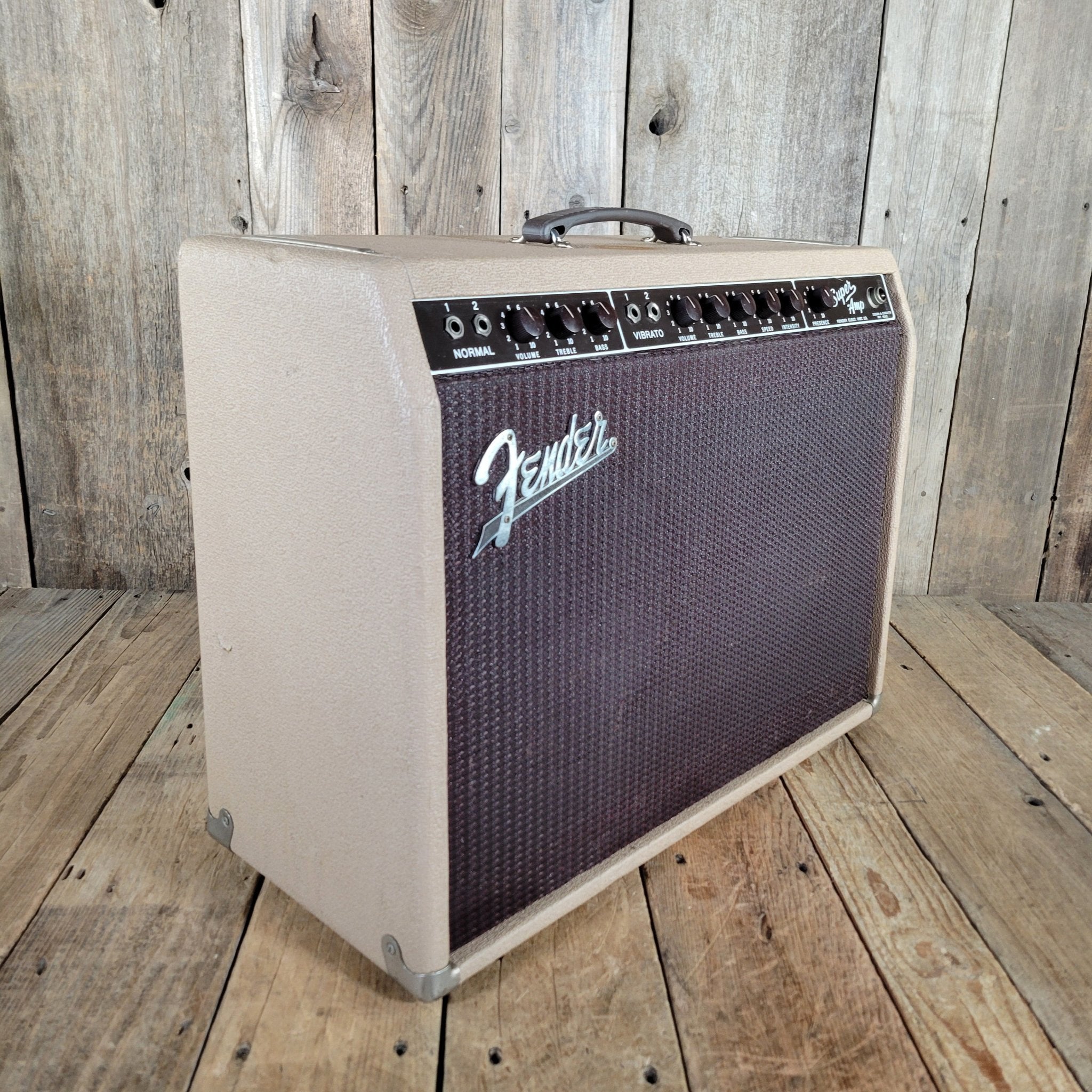 Fender Super Amp 6G4 November 1960 "Pink" Brown Tolex 1960 - Mahar's Vintage Guitars