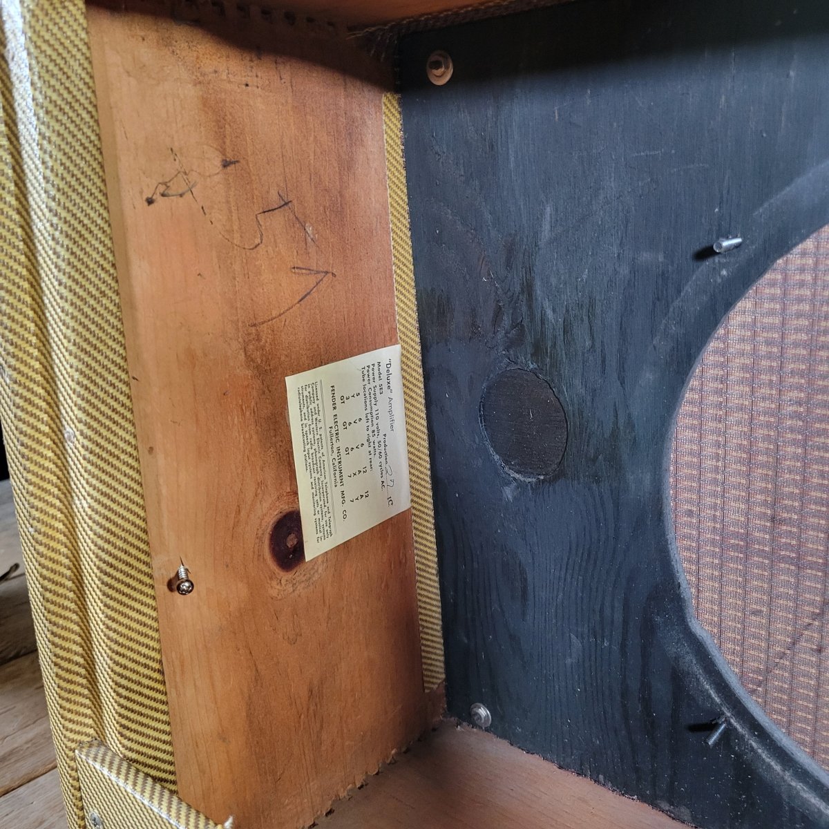 Fender Tweed Deluxe 5E3 1959 – 100% Original Vintage Tube Amp - Mahar's Vintage Guitars