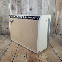 Fender Twin Amp 1963 – Smooth Blonde Tolex, Brown Panel, Original Transformers - Mahar's Vintage Guitars