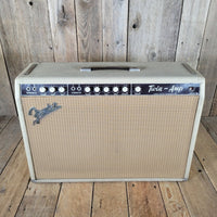 Fender Twin Amp 1963 – Smooth Blonde Tolex, Brown Panel, Original Transformers - Mahar's Vintage Guitars