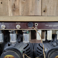 Fender Twin Amp 1963 – Smooth Blonde Tolex, Brown Panel, Original Transformers - Mahar's Vintage Guitars