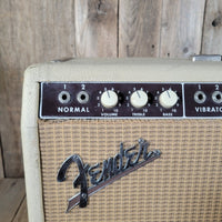 Fender Twin Amp 1963 – Smooth Blonde Tolex, Brown Panel, Original Transformers - Mahar's Vintage Guitars