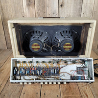 Fender Twin Amp 1963 – Smooth Blonde Tolex, Brown Panel, Original Transformers - Mahar's Vintage Guitars