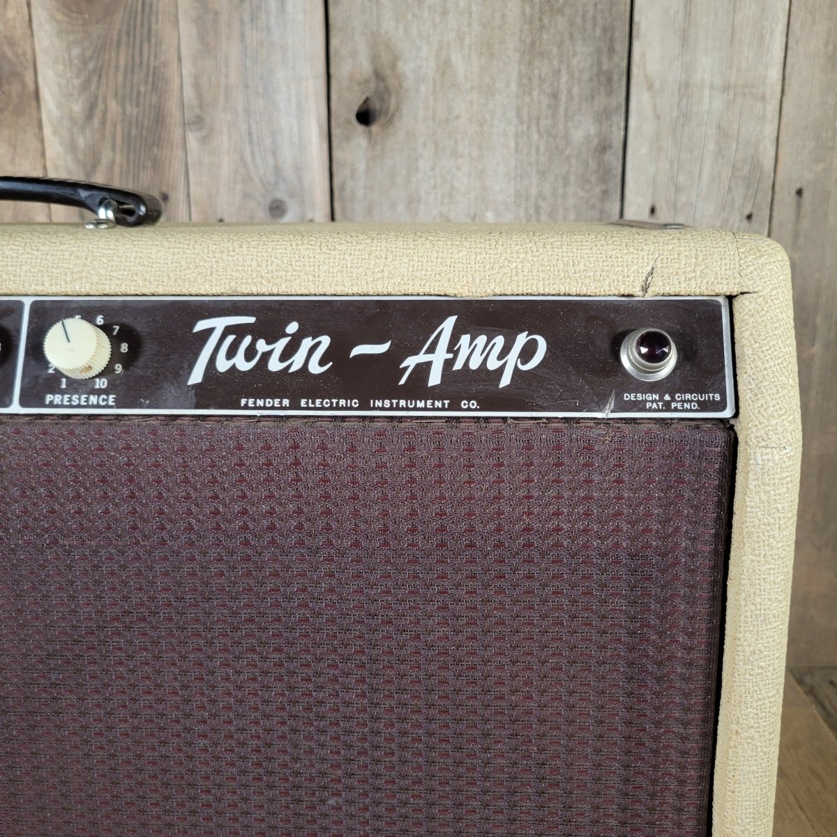 Fender Twin Amp 6G8 Rough Blonde Tolex 1961 – Vintage Pre - CBS Guitar Amplifier - Mahar's Vintage Guitars