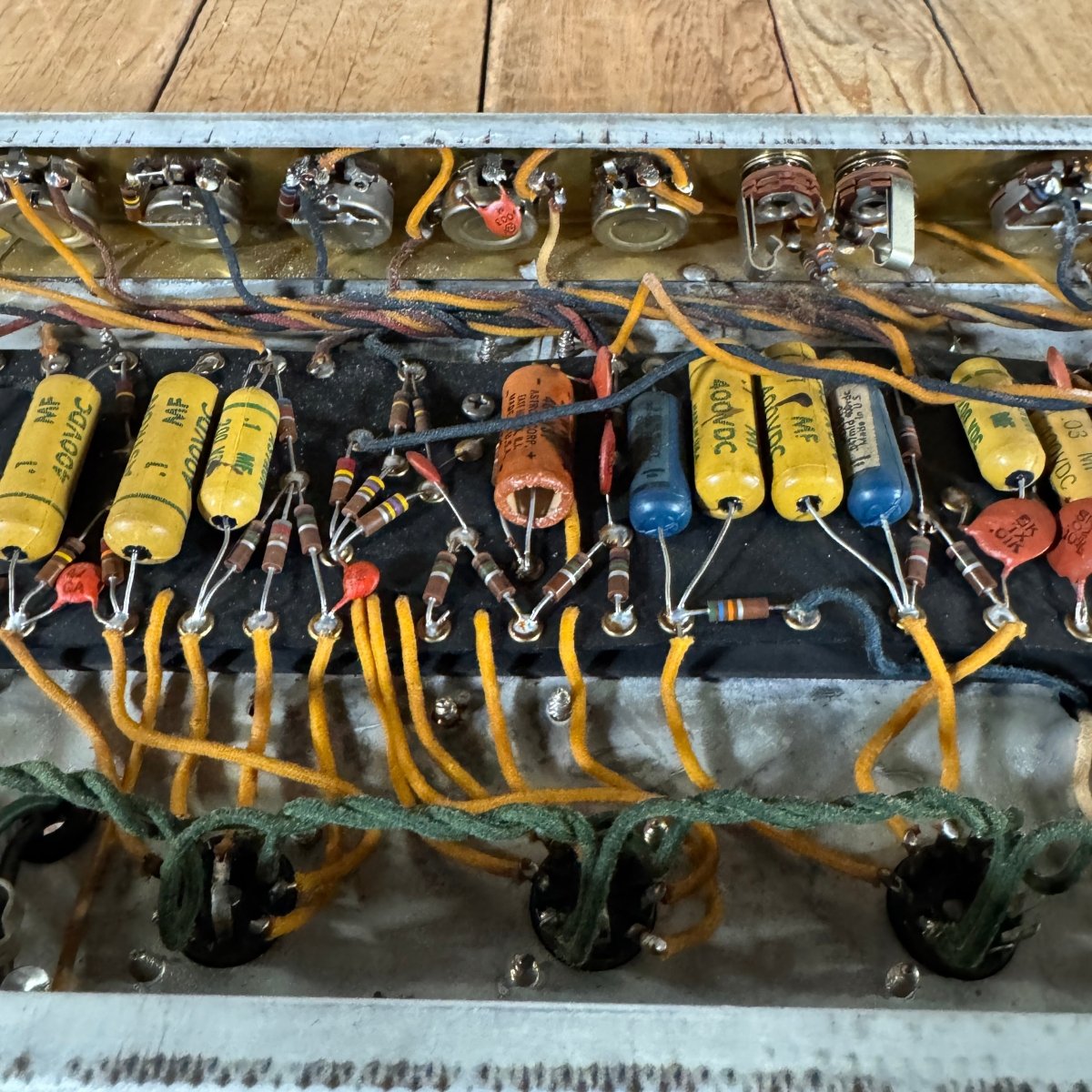 Fender Twin Amp 6G8 Rough Blonde Tolex 1961 – Vintage Pre - CBS Guitar Amplifier - Mahar's Vintage Guitars