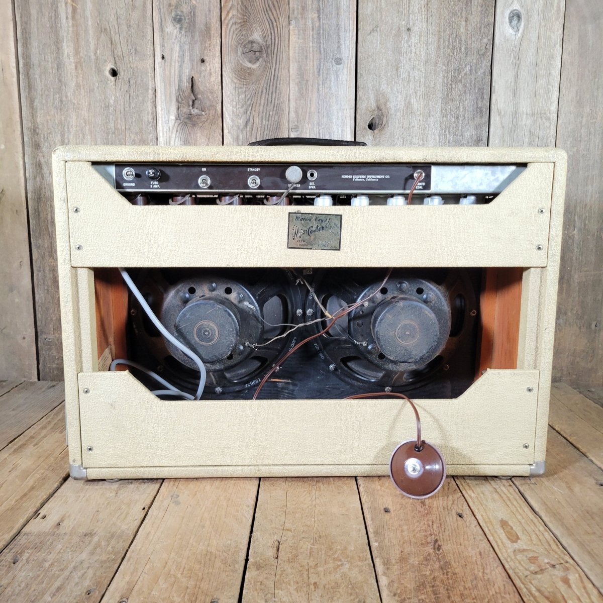 Fender Twin Amp 6G8 Rough Blonde Tolex 1961 – Vintage Pre - CBS Guitar Amplifier - Mahar's Vintage Guitars