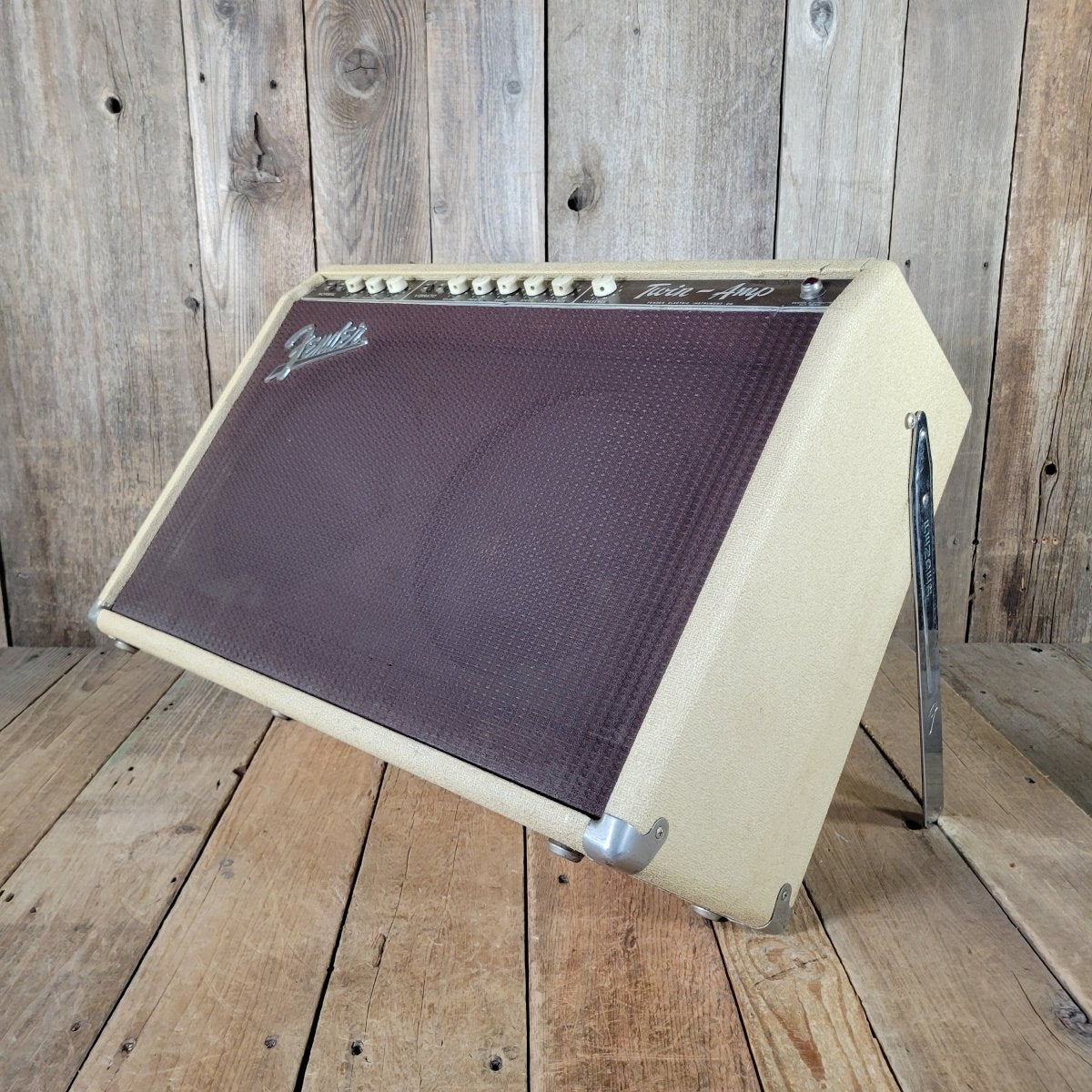 Fender Twin Amp 6G8 Rough Blonde Tolex 1961 – Vintage Pre - CBS Guitar Amplifier - Mahar's Vintage Guitars