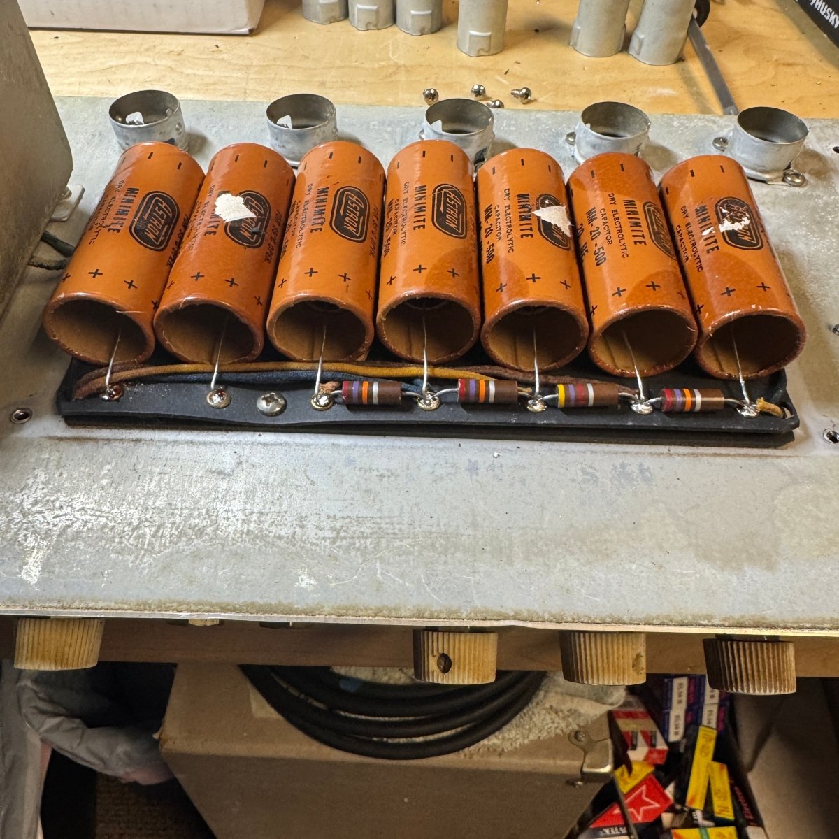 Fender Twin Amp 6G8 Rough Blonde Tolex 1961 – Vintage Pre - CBS Guitar Amplifier - Mahar's Vintage Guitars