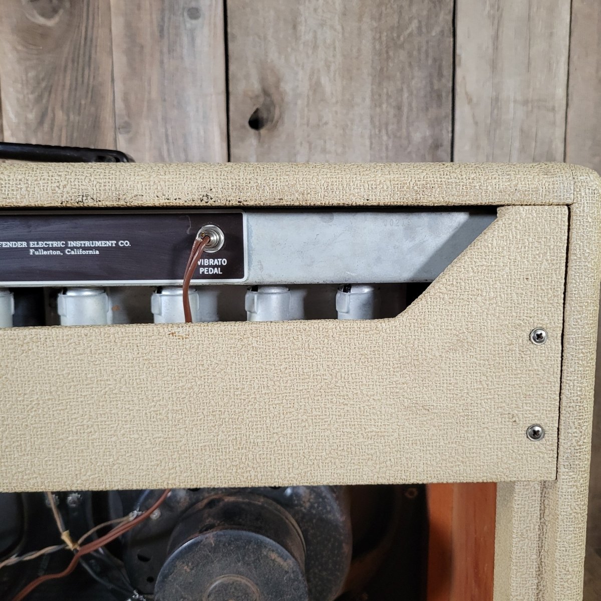 Fender Twin Amp 6G8 Rough Blonde Tolex 1961 – Vintage Pre - CBS Guitar Amplifier - Mahar's Vintage Guitars