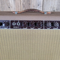 Fender Vibrolux Amp – Brown Tolex, Wheat Grille, Original 6G11 Circuit, Vintage Tube Tone 1962 - Mahar's Vintage Guitars