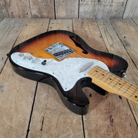 Fender Vintera II '60s Telecaster Thinline MIM 2023–24 – Semi - Hollow, Sunburst, Original Gig Bag - Mahar's Vintage Guitars