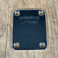 Fernandes Revival Telecaster Stratocaster L series neck plate 1980s - Mahar's Vintage Guitars