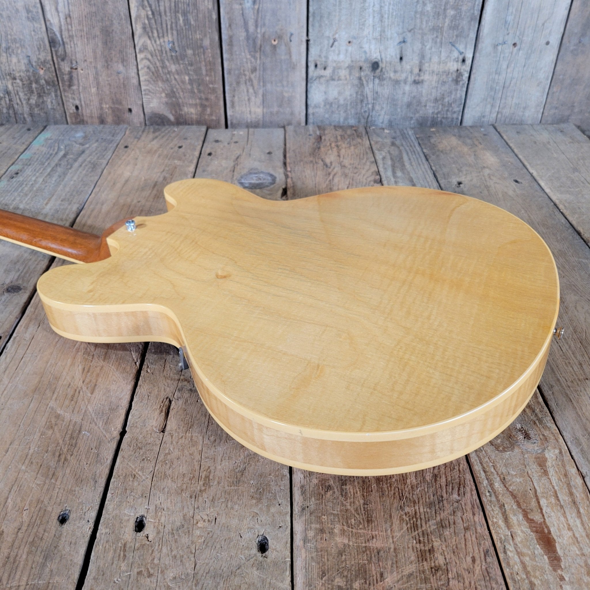 Gibson 1991 ES - 335 Dot Reissue Blonde – Figured Maple Top, Vintage USA Semi - Hollow Tone - Mahar's Vintage Guitars