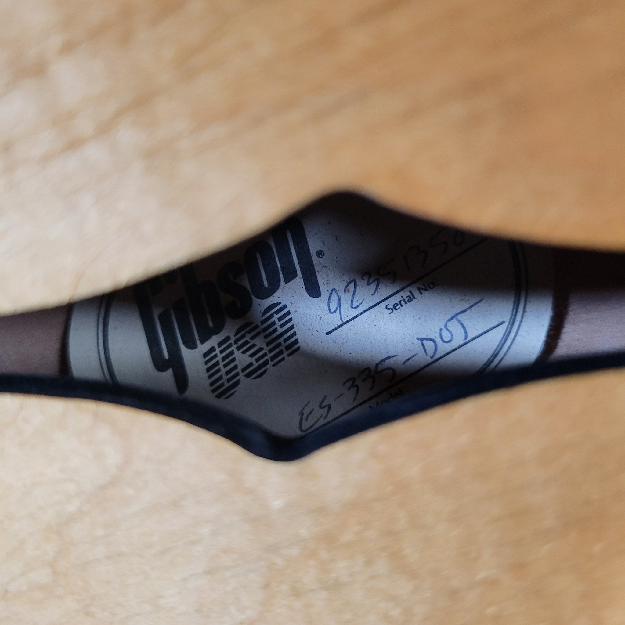 Gibson 1991 ES - 335 Dot Reissue Blonde – Figured Maple Top, Vintage USA Semi - Hollow Tone - Mahar's Vintage Guitars