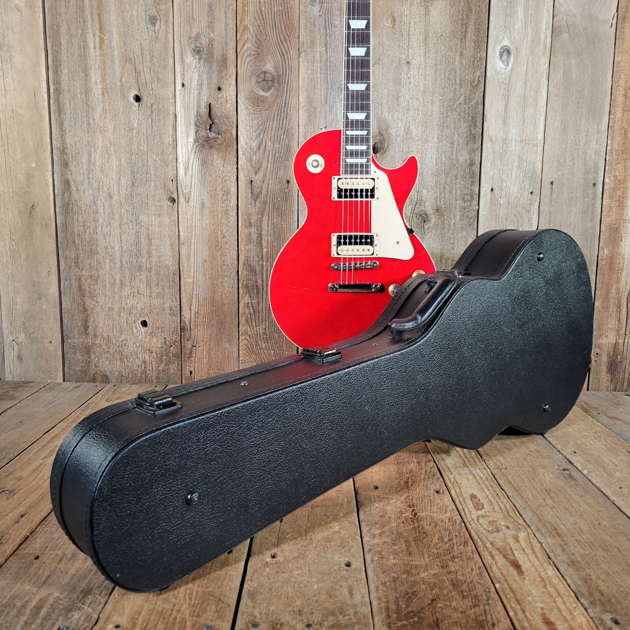 Gibson 2023 Les Paul Classic – Transparent Cherry, Modern Playability with Vintage Vibe - Mahar's Vintage Guitars