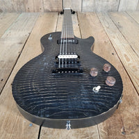 Gibson BFG "Gator" Les Paul Trans Black 2012 – Unique Raw - Finish USA Electric Guitar - Mahar's Vintage Guitars