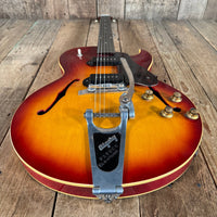 Gibson ES - 125TDC Factory Bigsby 512 made in 1961 Cherry Sunburst - Mahar's Vintage Guitars