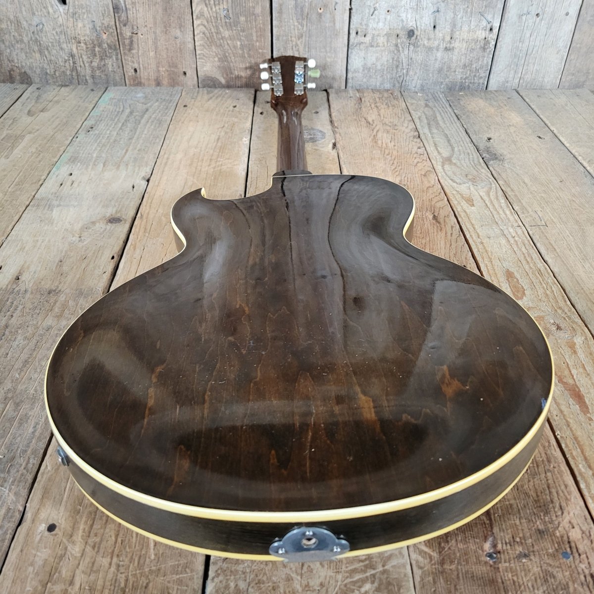 Gibson ES - 225T 1958 – Vintage Sunburst Hollowbody Electric Guitar with Original P - 90 Pickup - Mahar's Vintage Guitars