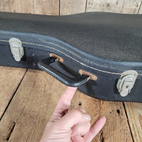 Gibson ES - 335 ES - 330 ES - 345 Hard Case 1960s Black with Purple Lining - Mahar's Vintage Guitars