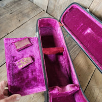 Gibson ES - 335 ES - 330 ES - 345 Hard Case 1960s Black with Purple Lining - Mahar's Vintage Guitars